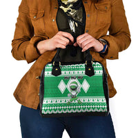 Power Green Ranger Santa Claus Shoulder Handbag Funny Christmas - Wonder Print Shop