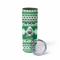 Personalized Power Green Ranger Santa Claus Skinny Tumbler Funny Christmas - Wonder Print Shop
