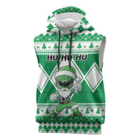 Personalized Power Green Ranger Santa Claus Sleeveless Hoodie Funny Christmas - Wonder Print Shop