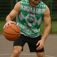 Personalized Power Green Ranger Santa Claus Sleeveless Hoodie Funny Christmas - Wonder Print Shop