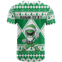 Personalized Power Green Ranger Santa Claus T Shirt Funny Christmas - Wonder Print Shop