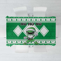 Power Green Ranger Santa Claus Tablecloth Funny Christmas - Wonder Print Shop