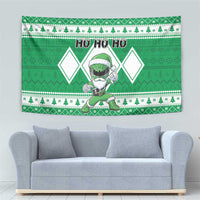 Power Green Ranger Santa Claus Tapestry Funny Christmas - Wonder Print Shop