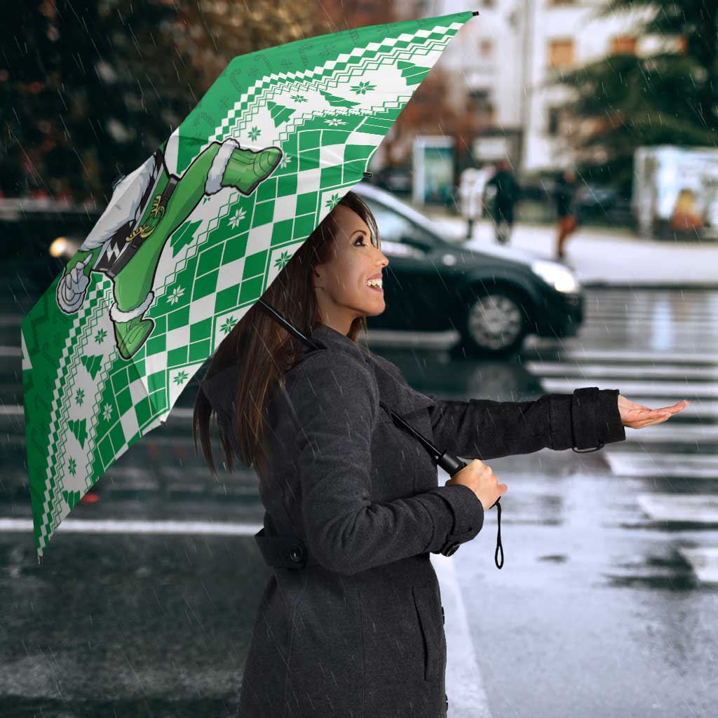 Power Green Ranger Santa Claus Umbrella Funny Christmas - Wonder Print Shop