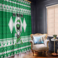 Power Green Ranger Santa Claus Window Curtain Funny Christmas - Wonder Print Shop