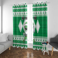 Power Green Ranger Santa Claus Window Curtain Funny Christmas - Wonder Print Shop