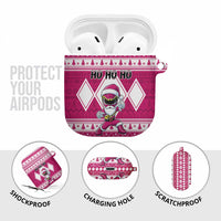 Power Pink Ranger Santa Claus AirPods Case Funny Christmas - Wonder Print Shop