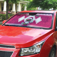 Power Pink Ranger Santa Claus Auto Sun Shade Funny Christmas - Wonder Print Shop