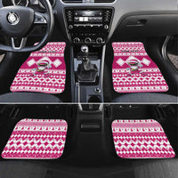 Personalized Power Pink Ranger Santa Claus Car Mats Funny Christmas - Wonder Print Shop