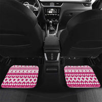 Personalized Power Pink Ranger Santa Claus Car Mats Funny Christmas - Wonder Print Shop