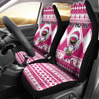 Power Pink Ranger Santa Claus Car Seat Cover Funny Christmas - Wonder Print Shop