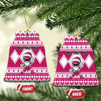 Power Pink Ranger Santa Claus Ceramic Ornament Funny Christmas - Wonder Print Shop