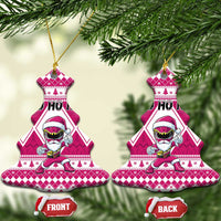 Power Pink Ranger Santa Claus Ceramic Ornament Funny Christmas - Wonder Print Shop