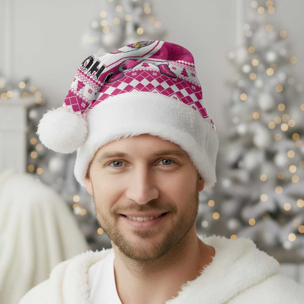 Power Pink Ranger Santa Claus Christmas Santa Hat Funny Christmas - Wonder Print Shop