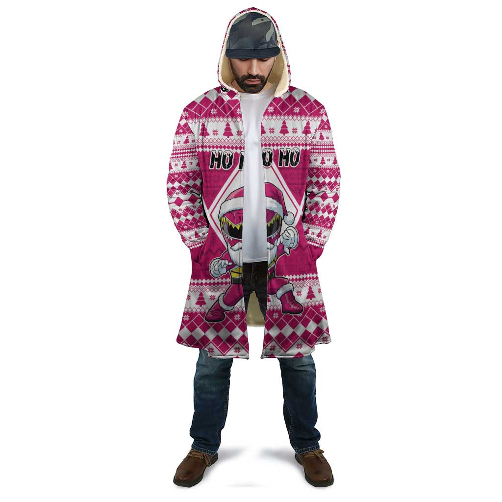 Personalized Power Pink Ranger Santa Claus Cloak Funny Christmas - Wonder Print Shop