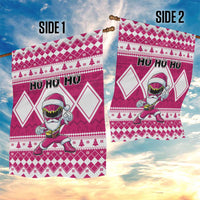 Power Pink Ranger Santa Claus Garden Flag Funny Christmas - Wonder Print Shop