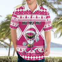 Personalized Power Pink Ranger Santa Claus Hawaiian Shirt Funny Christmas - Wonder Print Shop