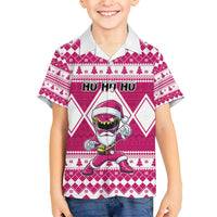 Personalized Power Pink Ranger Santa Claus Hawaiian Shirt Funny Christmas - Wonder Print Shop