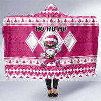 Power Pink Ranger Santa Claus Hooded Blanket Funny Christmas - Wonder Print Shop