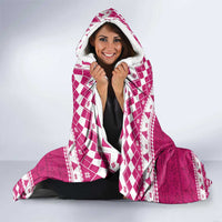 Power Pink Ranger Santa Claus Hooded Blanket Funny Christmas - Wonder Print Shop