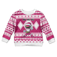 Power Pink Ranger Santa Claus Kid Ugly Christmas Sweater Funny Christmas - Wonder Print Shop