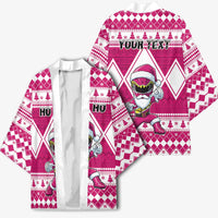 Personalized Power Pink Ranger Santa Claus Kimono Funny Christmas - Wonder Print Shop