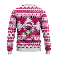 Power Pink Ranger Santa Claus Ugly Christmas Sweater Funny Christmas - Wonder Print Shop