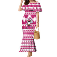 Personalized Power Pink Ranger Santa Claus Mermaid Dress Funny Christmas - Wonder Print Shop