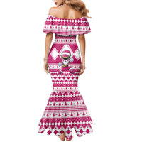 Personalized Power Pink Ranger Santa Claus Mermaid Dress Funny Christmas - Wonder Print Shop