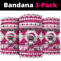 Power Pink Ranger Santa Claus Neck Gaiter Funny Christmas - Wonder Print Shop