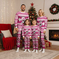 Power Pink Ranger Santa Claus Christmas Pajama Set Funny Christmas - Wonder Print Shop
