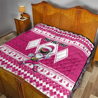 Power Pink Ranger Santa Claus Quilt Funny Christmas - Wonder Print Shop
