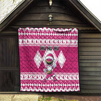 Power Pink Ranger Santa Claus Quilt Funny Christmas - Wonder Print Shop