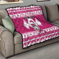 Power Pink Ranger Santa Claus Quilt Funny Christmas - Wonder Print Shop