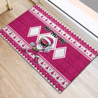 Power Pink Ranger Santa Claus Rubber Doormat Funny Christmas - Wonder Print Shop