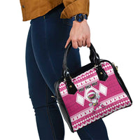 Power Pink Ranger Santa Claus Shoulder Handbag Funny Christmas - Wonder Print Shop