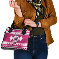 Power Pink Ranger Santa Claus Shoulder Handbag Funny Christmas - Wonder Print Shop