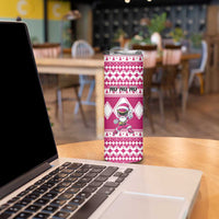 Personalized Power Pink Ranger Santa Claus Skinny Tumbler Funny Christmas - Wonder Print Shop