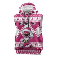 Personalized Power Pink Ranger Santa Claus Sleeveless Hoodie Funny Christmas - Wonder Print Shop