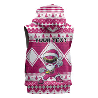 Personalized Power Pink Ranger Santa Claus Sleeveless Hoodie Funny Christmas - Wonder Print Shop