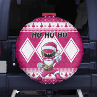 Power Pink Ranger Santa Claus Spare Tire Cover Funny Christmas - Wonder Print Shop