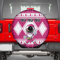 Power Pink Ranger Santa Claus Spare Tire Cover Funny Christmas - Wonder Print Shop