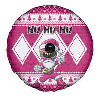 Power Pink Ranger Santa Claus Spare Tire Cover Funny Christmas - Wonder Print Shop