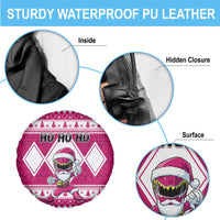 Power Pink Ranger Santa Claus Spare Tire Cover Funny Christmas - Wonder Print Shop