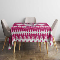 Power Pink Ranger Santa Claus Tablecloth Funny Christmas - Wonder Print Shop