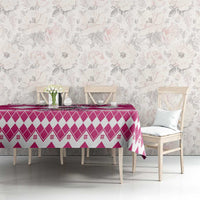 Power Pink Ranger Santa Claus Tablecloth Funny Christmas - Wonder Print Shop