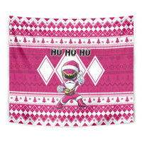 Power Pink Ranger Santa Claus Tapestry Funny Christmas - Wonder Print Shop