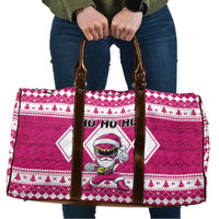 Power Pink Ranger Santa Claus Travel Bag Funny Christmas - Wonder Print Shop