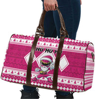 Power Pink Ranger Santa Claus Travel Bag Funny Christmas - Wonder Print Shop
