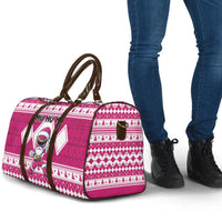 Power Pink Ranger Santa Claus Travel Bag Funny Christmas - Wonder Print Shop